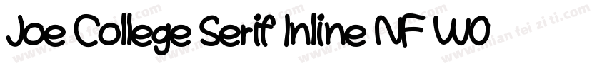 Joe College Serif Inline NF W05字体转换
